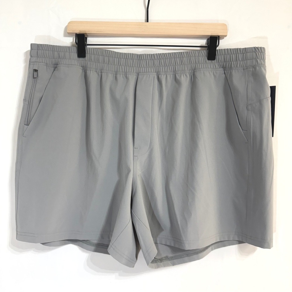 VRST Mens XXL All-In Short V2 Unlined 5" Silver Shadow Gray Relaxed Fit NEW